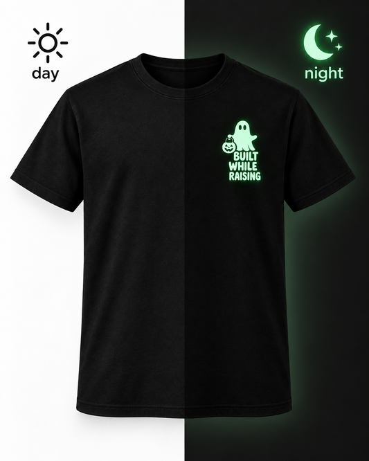 👻 Spooky Season Glow-in-the-Dark Tee | Built While Raising™