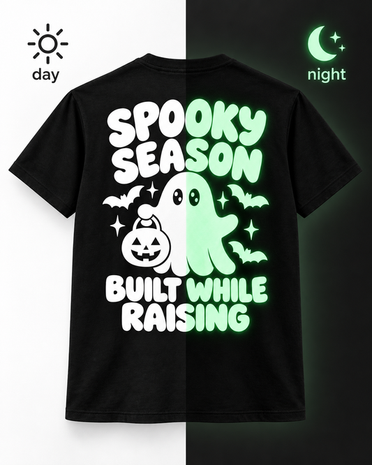 👻 Spooky Season Glow-in-the-Dark Tee | Built While Raising™